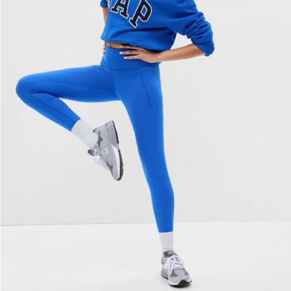 GAP Electric Blue High-Rise Performance Leggings